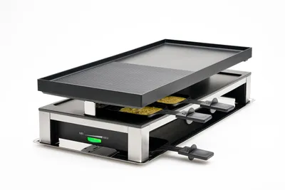 Produktbild von Solis 3 in 1 Raclette Tischgrill, 1500 W, 10 Personen, Grillen, Raclette, Crepes
