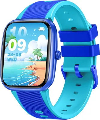 Produktbild von Kinder-Smartwatch mit wasserdichter Schrittzähler, Fitness-Tracker, 20 Sportmodi Telefonfunktion, Herzfrequenz, Schlaf