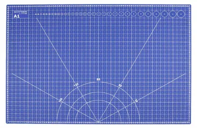 Produktbild von Snyderline Schneidematte A1 60x90cm, 5-lagig = 3 mm, blau/sw selbstheilend