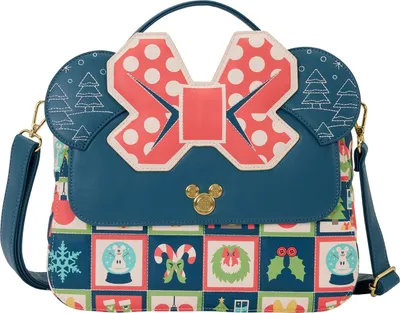Immagine prodotto di Borsa a tracolla Disney by Loungefly Mickey e Minnie Holiday