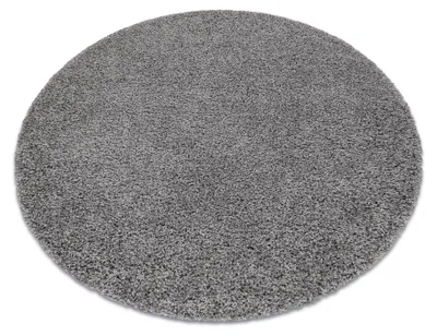 Obrázek produktu pro Kulatý koberec SOFFI shaggy 5cm šedá šedá kruh PRŮMĚR 80 cm