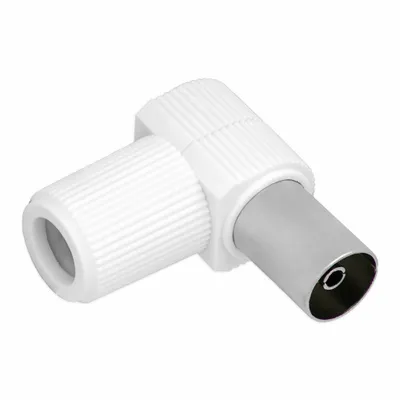 Produktbild von TV Winkelbuchse Antennenstecker IEC Koaxialkabel Buchse SAT Adapter Verbinder[1x Buchse]