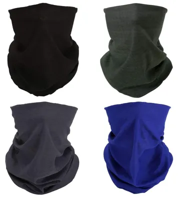 Produktbild von Multifunktionstuch 8 Stück Schwarz Blau Grau Armeegrün 50x25cm Polyester