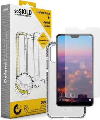 Produktbild von SoSkild SOSIMPTEM0008, Cover, Huawei, P20, Transparent