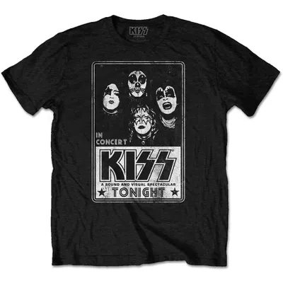 Produktbild von KISS - Tonight Uni X-Large T-Shirt - Schwarz