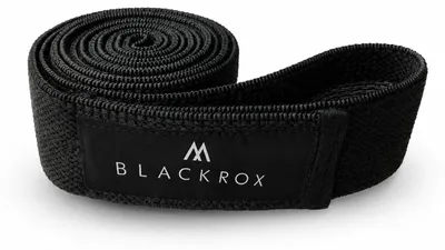 Produktbild von BLACKROX Fitnessband Lang BANDOROX Widerstandsband Resistance Band für Männer und Frauen Yoga Krafttraining Pilates Fitness Hüftband Beine, schwarz