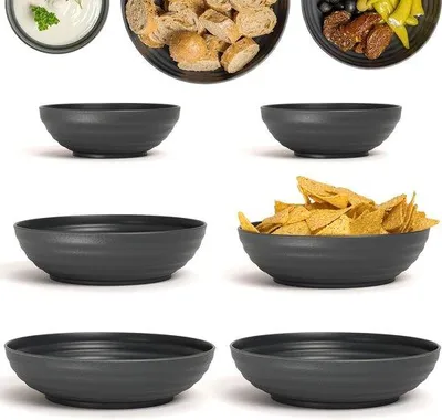 Image de Set de service en plastique 3 pièces, sans BPA, 0,45 L, noir