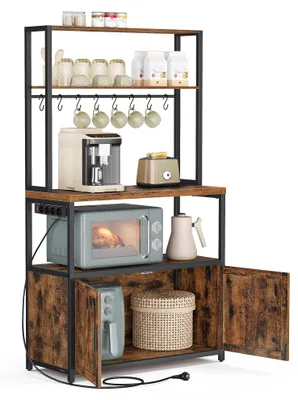 Produktbild von VASAGLE Küchenregal mit Steckdosen, Küchenschrank, 40 x 80 x 170 cm