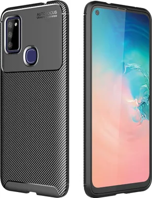 Produktbild von Mobigear Racing  Samsung Galaxy M51 Hülle Flexibles TPU Backcover - Schwarz