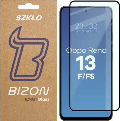 Produktbild von Szkło hartowane Bizon Glass Edge 2 do Oppo Reno13 F / FS, czarna ramka