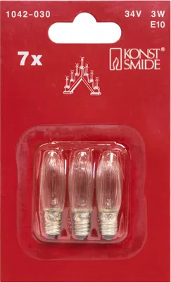 Produktbild von Konstsmide Spare 7-9 Welcome Light Bulb, Transparent, E10, 3 W, 16 g