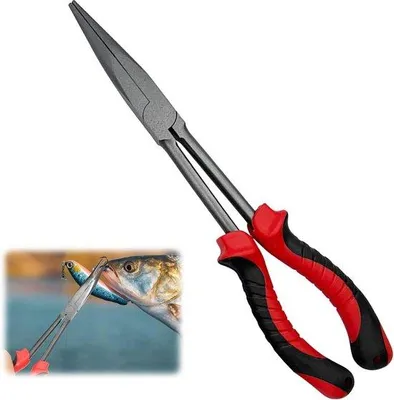Immagine prodotto di Canna da pesca da 28 cm con impugnatura, apriamici, curva, con gancio per il pesce