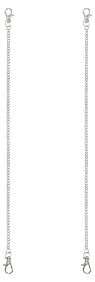 Productafbeelding van Hängeketten met karabinerhaken - 2 stuks - 50 cm - zilver