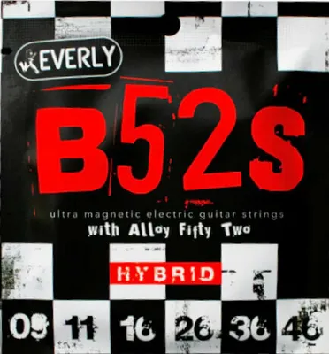 Immagine prodotto di Corde per chitarra elettrica Everly B52 Rockers 9-46