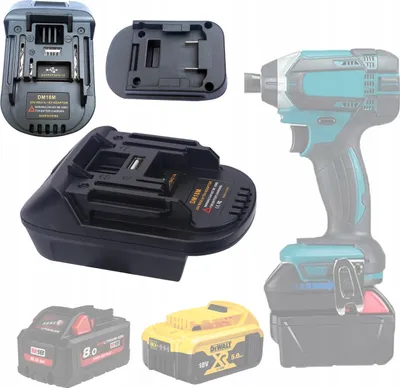 Produktbild von Rosfix Dewalt / Milwaukee Adapter für Makita DM18M Akku