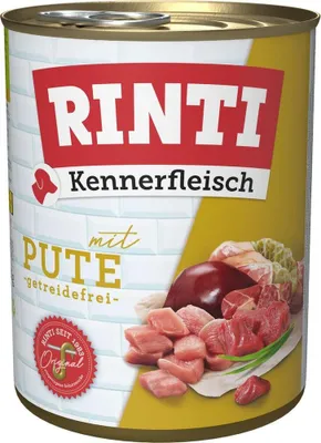 Produktbild von Rinti - Pur Kennerfleisch 12x800g  |  Pute
