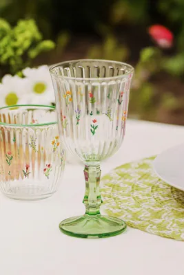 Obrázok produktu pre Hermia Concept, súprava kvalitných pohárov na víno (4 ks), žltá a zelená, 8,2 x 8,2 x 15,9 cm / 240 ml | 100 % sklo, pre dlhú životnosť odporúčame umývať ručne | Ideálne na slávnostné príležitosti.