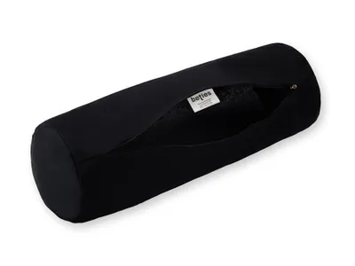 Produktbild von Nackenrollen Bezug ca. 15x40 cm schwarz 100% Baumwolle beties "Basic"