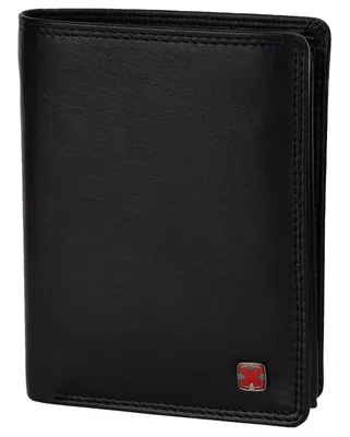 Image de Travel N Meet Portefeuille en cuir RFID pour homme Portemannaie noir format haut
