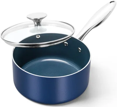 Produktbild von MICHELANGELO Stielkasserolle, 2 l, Keramik-Antihaftbeschichtung, Blau