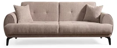 Zdjęcie produktu dla Beżowa, nowoczesna sofa dwuosobowa, wykonana z miękkiej tkaniny, luksusowe sofy do salonu