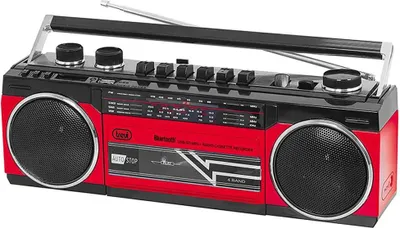 Obrázok produktu pre Trevi RR 501 BT, Osobné, Analóg, FM, MW, SW, Čierna, Červená, Otočné, Externé