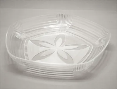 Produktbild von Obstschale 5 eckig 29cm Polystyrol Kunststoff
