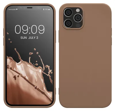 Produktbild von kwmobile Handyhülle für Apple iPhone 12 / iPhone 12 Pro Hülle - TPU Case - Kabelloses Laden - Schutzhülle Cover in Cappuccino