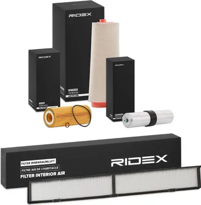 Produktbild von RIDEX Filterset Inspektionspaket Filtersatz für BMW 3 Touring (E91) 3 Limousine (E90) 3 Cabrio (E93)