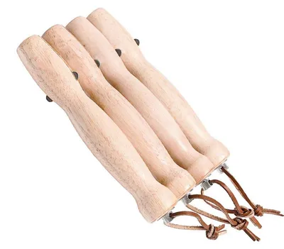 Produktbild von Set mit 4 Grillspießen aus Edelstahl mit Holzgriffen