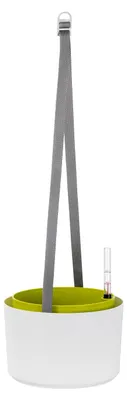 Obrázok produktu pre PLASTIA s.r.o. Závesný samozavlažovací kvetináč (jardine) Berberis 26 cm, biely
