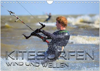 Produktbild von Kitesurfen - Wind und Wellen (Wandkalender 2026 DIN A4 quer), CALVENDO Monatskalender