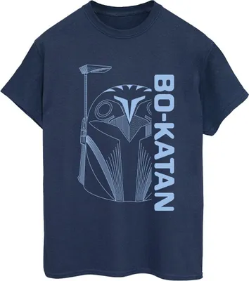 Produktbild von Star Wars - "The Mandalorian" T-Shirt für Damen BI49194 (XXL) (Marineblau)