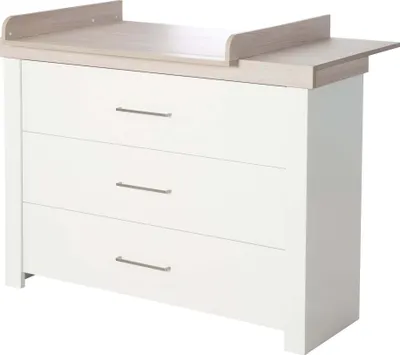 Produktbild von roba Wickelkommode 'Lucy' mit Wickelansatz, Soft-Close, 3 Schubladen, Wickelhöhe 90 cm
