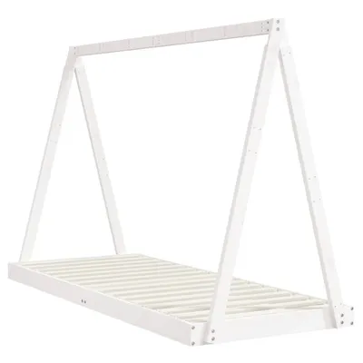 Produktbild von "2026 Aktion"Kinderbett - CLORIS - Jugendbett eleganten Design - Weiß 80x200 cm Massivholz Kiefer - DEMöbel7870445