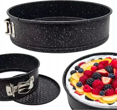 Zdjęcie produktu dla Forma do ciasta 1 dno ¤24x7cm nieprzywierająca, marmurowa MEYERHOFF