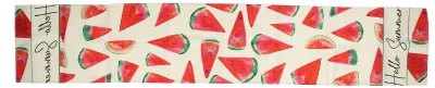 Produktbild von Tischdecke mit Wassermelonenmuster, Leinen, quadratisch, 180 cm lang, romantische Tischdekoration für den Haushalt