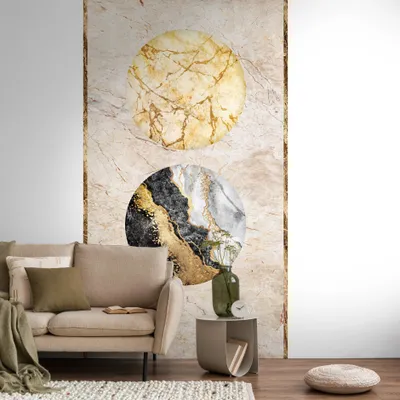 Produktbild von A.S. Creation Livingwalls Fototapete The Wall III 398501 Eine Rolle Ein Motiv 159 x 280 cm Beige Gold Schwarz