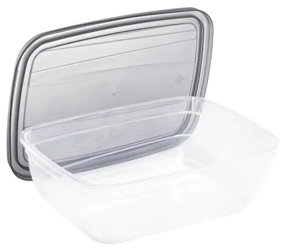 Produktbild von Vorratsdose - Frühstücksbox Lunchbox mit Deckel - 1 l - Brotdose To Go - Lebensmittelbehälter Set