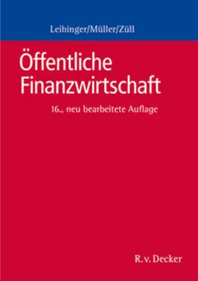 Produktbild von Öffentliche Finanzwirtschaft