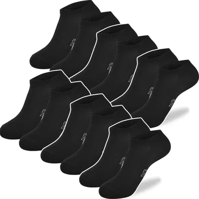 Produktbild von TASTIQ PREMIUM 6 Paar - Herren Socken aus Baumwolle, Kurze Männer Sneakersocken, 43-46