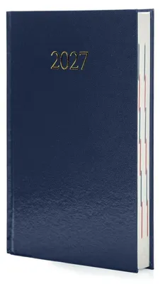Image de Agenda 2027 format A5, économique, format journalier, couleur bleu marine - Sezona