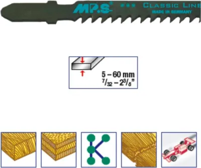 Produktbild von 5 Stück MPS® CV-Stichstägeblatt für 4-50mm Materialstärke