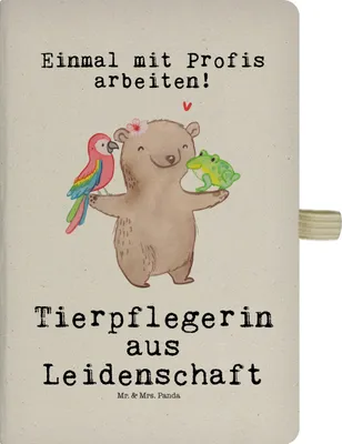 Produktbild von Mr. & Mrs. Panda Adressbuch Tierpflegerin Leidenschaft - Transparent - Geschenk, Notizheft, Journal, Kladde, notizbuch, Tagebuch, A5