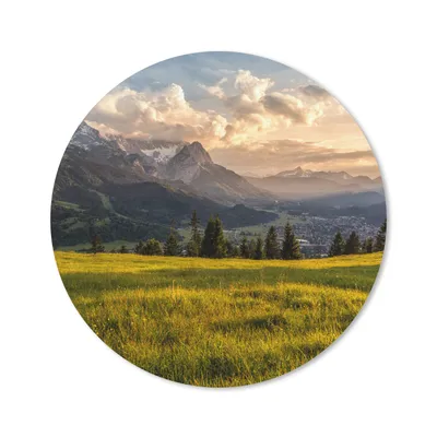 Produktbild von MuchoWow® Mauspad Mousepad Alpen - Sonnenuntergang - Berg 50x50 cm - Mousepads - Maus Mat - Pad - Mausunterlage - Vinyl