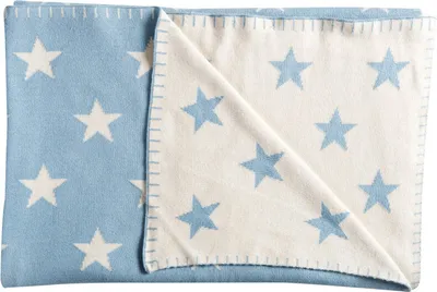Produktbild von Schardt Baby Kuscheldecke Big Star 95x120 cm, hellblau
