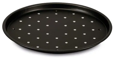 Pizzabackform aus Stahl, 31,5 cm, antihaftbeschichtet, schwarz