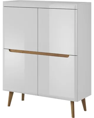 Obrázek produktu pro Komoda NARDI 06 bílý lesk / dub riviera