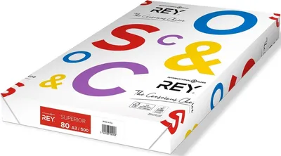 Produktbild von Rey - Papier Kopie Superior A3 80gr White | Pak ein 500 Blatt | 5 Stücke
