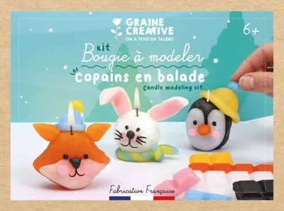 Produktbild von Graine Creative Bastelset Kerzen Tiere Freunde - kreative Wachsset